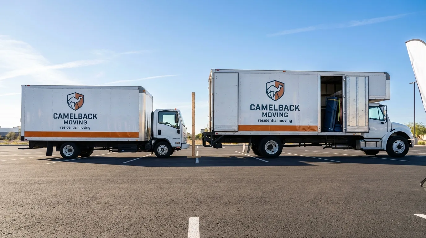 Moving truck size capacity guide in Los Fresnos
